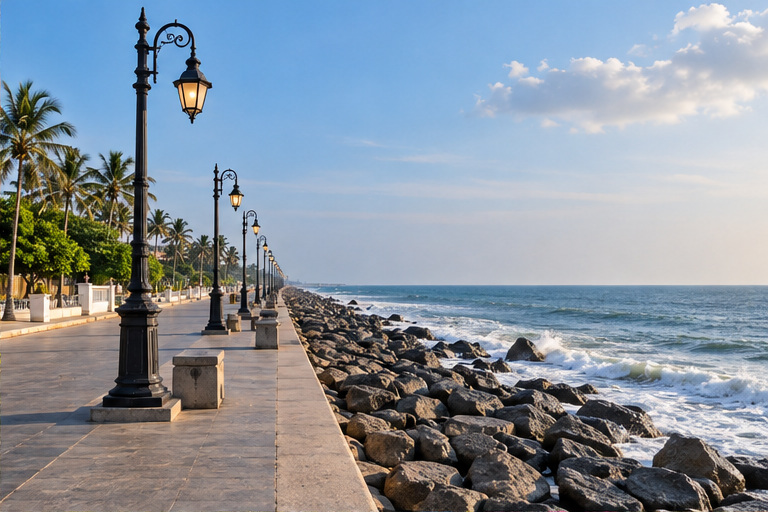 Promenade Beach in Puducherry